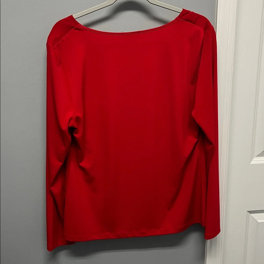 Calvin Klein Shirred Loose Neck Blouse - Picture 2 of 6